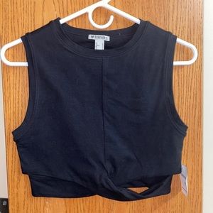 Black Cropped Top